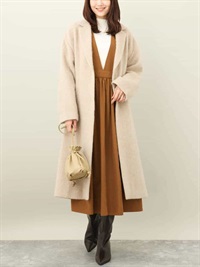 長版徹斯特大衣[馬海毛]