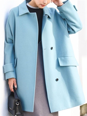 SUPER100立領中長版大衣