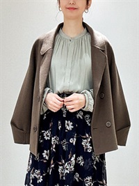 優雅雙排釦手工大衣