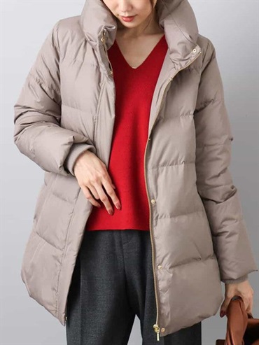 塔夫塔中長版羽絨外套[防潑水]