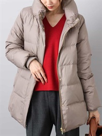 塔夫塔中長版羽絨外套[防潑水]