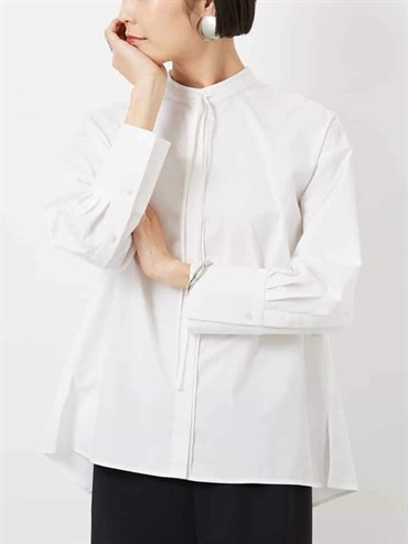 細版領結襯衫(白色(90)/38)