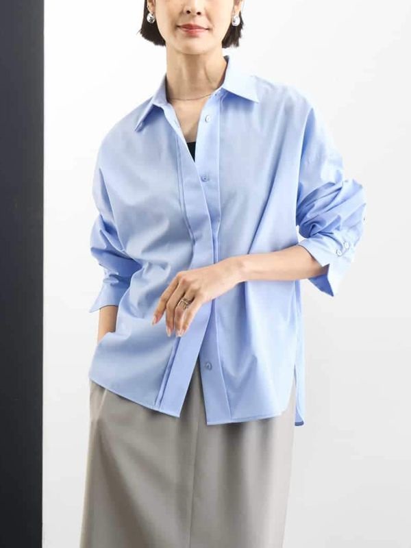 Chambray寬版襯衫