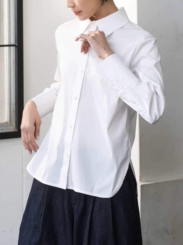高彈力府綢襯衫