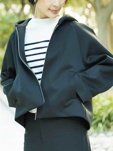 太空棉連帽外套(黑色(94)/38)