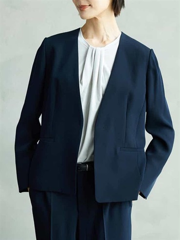 無領外套[成套搭配](海軍藍(57)/38)