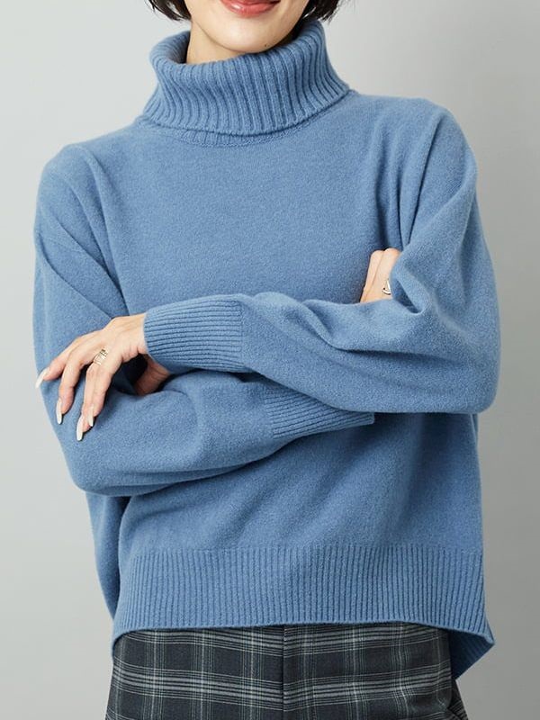 【經典】高領針織上衣[日本製]