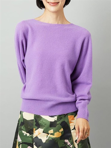 【經典】無接縫連袖針織[日本製](淺藍紫色(63)/38)