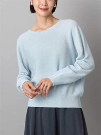 圓領針織衫[無接縫/日本製]