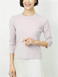 合身圓領針織衫[成套搭配]