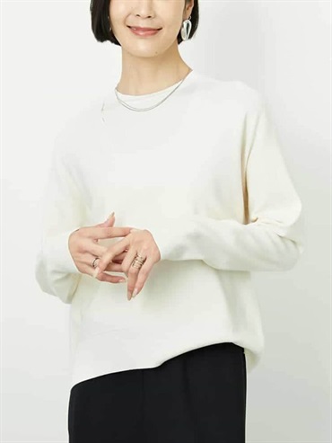 V 領針織上衣(米白色(80)/38)