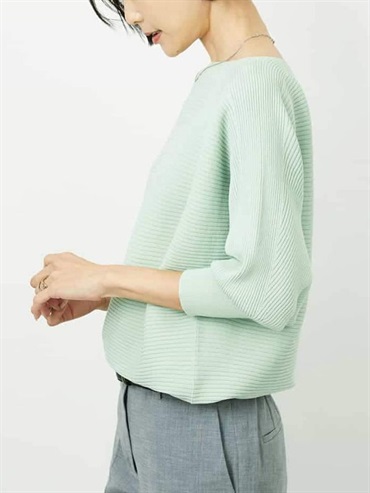 【經典】連袖針織衫[無接縫/日本製](淺綠色(30)/38)