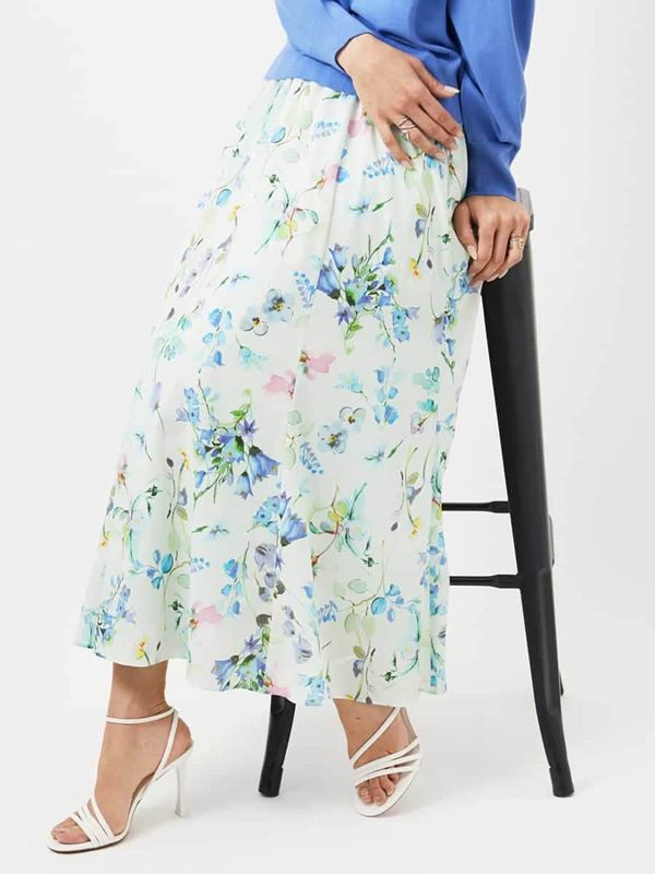 花卉圖騰半魚尾長裙(綠色(30)/38)