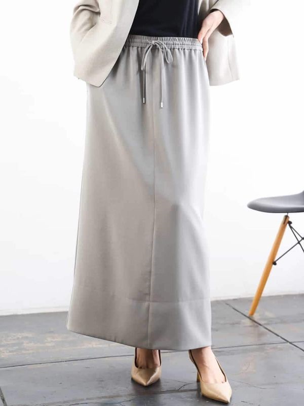【Relax Bottom】霧面緞面I字裙