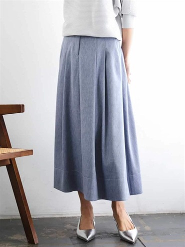 Chambray丹寧風A字裙