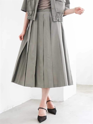 百褶長裙[成套搭配]