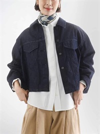 丹寧雙口袋布勞森[成套搭配]