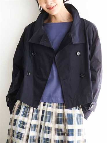 立領短版布勞森(海軍藍(57)/38)