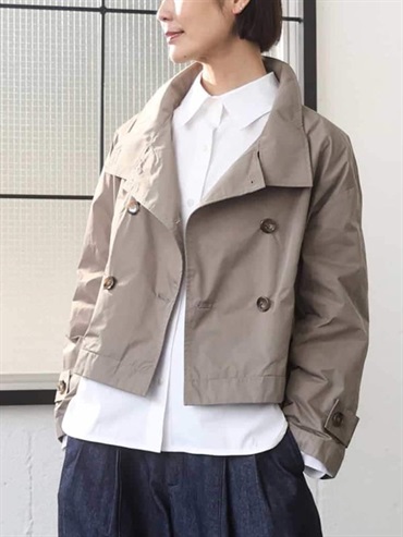 立領短版布勞森(米色(82)/38)