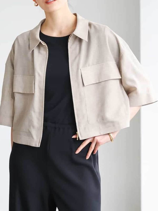 透膚襯衫式布勞森(摩卡色(84)/38)