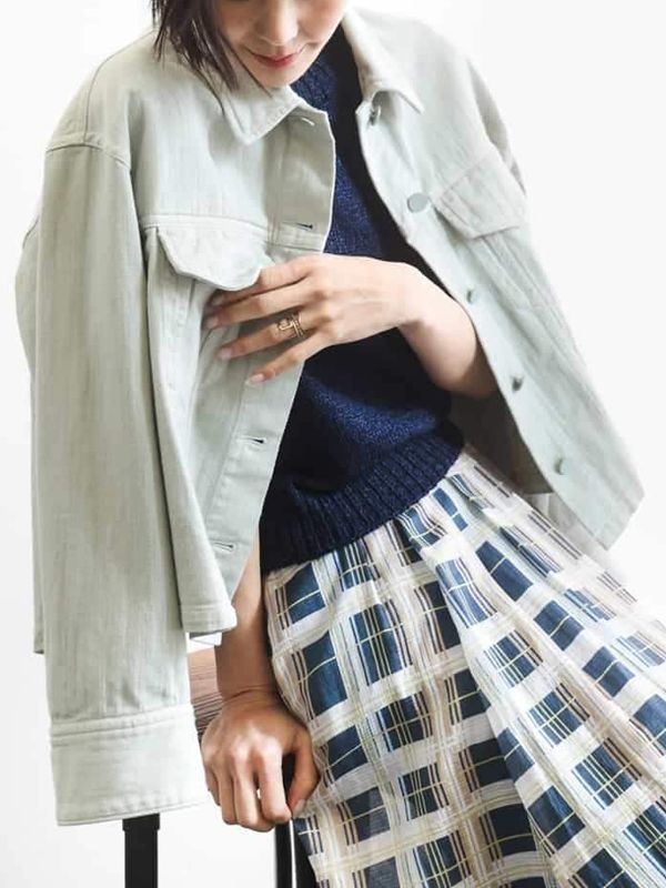 丹寧雙口袋布勞森[成套搭配]