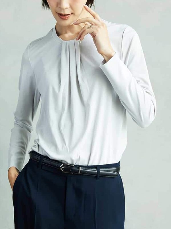 蝴蝶結領風格上衣[日本製]