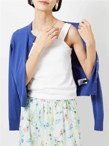 方領坦克背心[機能遮熱素材](白色(90)/38)