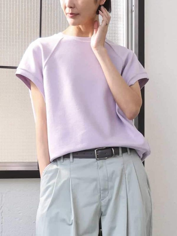 有機棉法式袖上衣