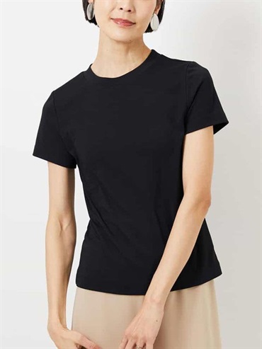 極簡質感 T 恤[機能遮熱素材](黑色(94)/38)