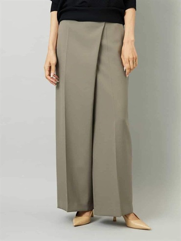 圍裹設計繭型褲[日本製]