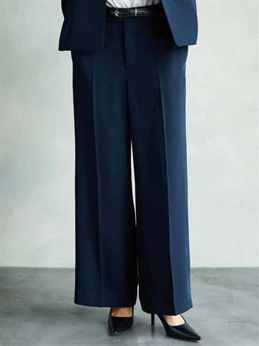 寬版長褲[成套搭配](海軍藍(57)/38)
