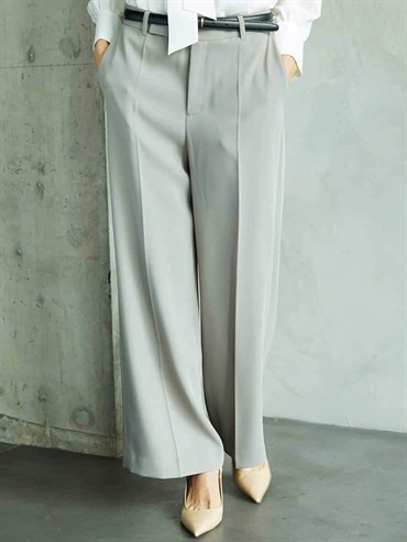 寬版長褲[成套搭配](米色(82)/38)