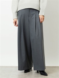 雙褶寬版長褲[日本製]