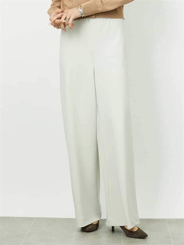 【Cozy Bottom】無接縫寬褲[日本製](淺灰色(91)/38)