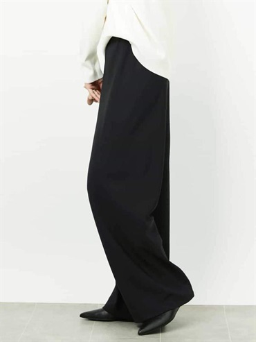 【Cozy Bottom】無接縫寬褲[日本製](黑色(94)/38)