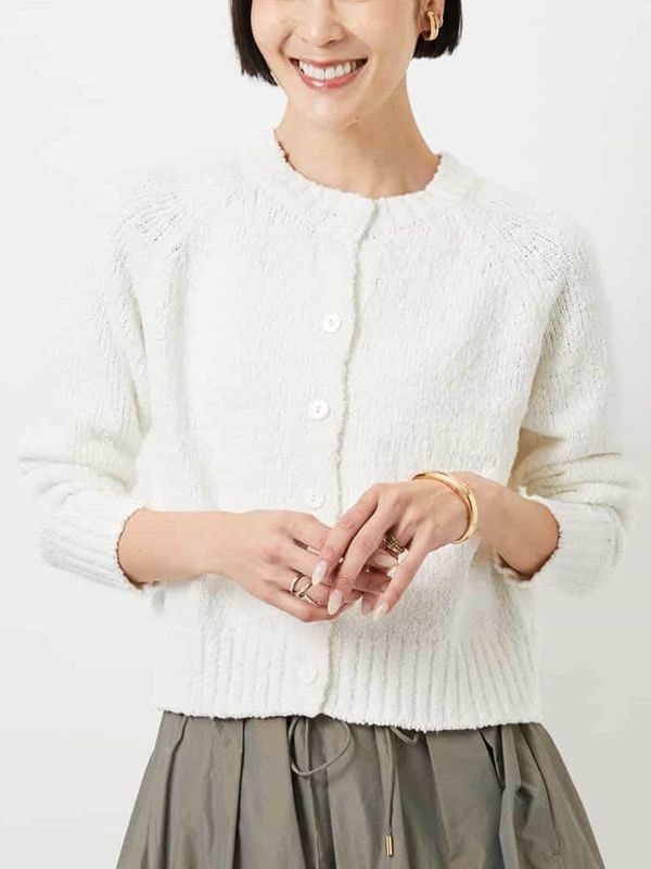 圓領開襟衫(白色(90)/38)