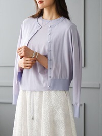 透膚針織開襟衫