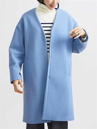 WOOLLET無領大衣[REVER COAT]