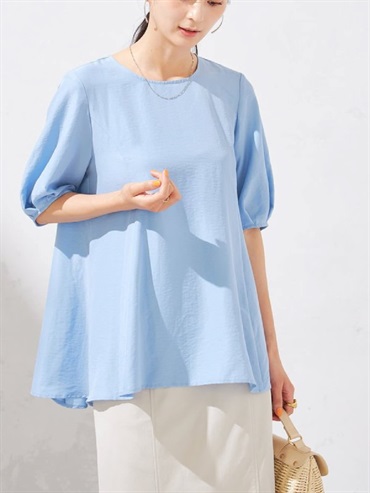 長版傘襬上衣(天藍色(50)/36)
