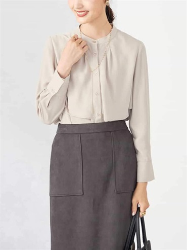 斗篷風襯衫(米色(82)/38)