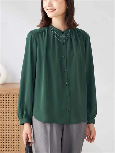 立領襯衫(綠色(35)/36)