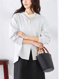 後擺荷葉連帽上衣