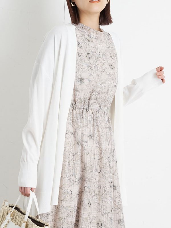 絲滑觸感夏季針織開襟外套