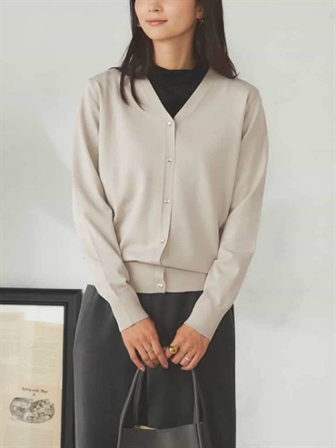 V領美型輕鬆開衫(深咖啡色(89)/36)