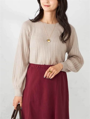 造型針織衫(深咖啡色(89)/36)