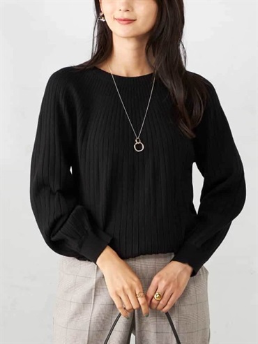 造型針織衫(黑色(94)/36)