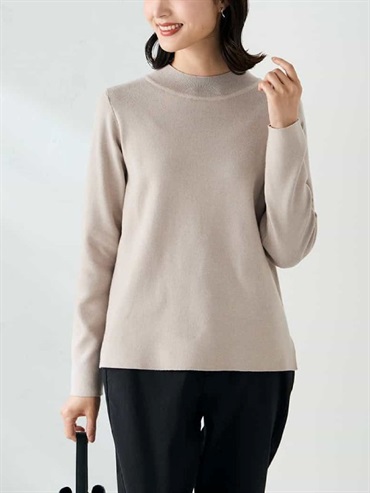 小高領針織上衣(深咖啡色(89)/36)