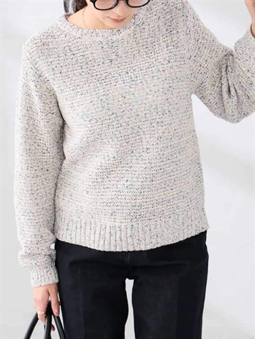 混色紗線針織上衣