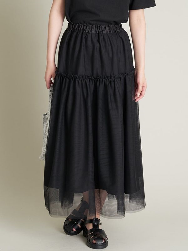 蓬鬆網紗長裙