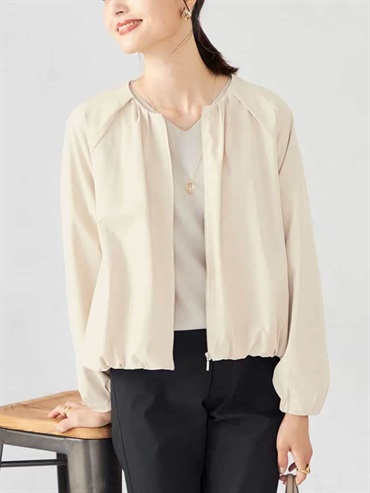 份量感下擺外套(米色(82)/36)